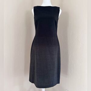 Theory Black and Gray Midi Dress